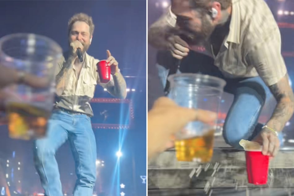 Sänger Post Malone (29) machte bei seinem Konzert in Arizona einen unfreiwilligen und schmerzhaften Abgang von der Bühne.
