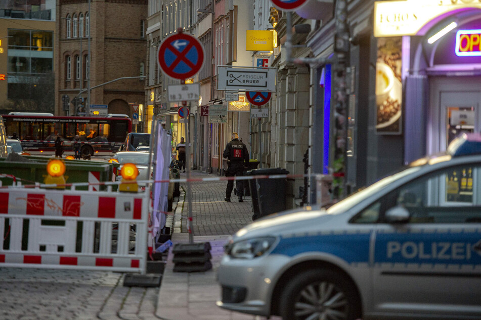 Größerer Polizeieinsatz unweit des Erfurter Hauptbahnhofs: Zwei Männer verletzt