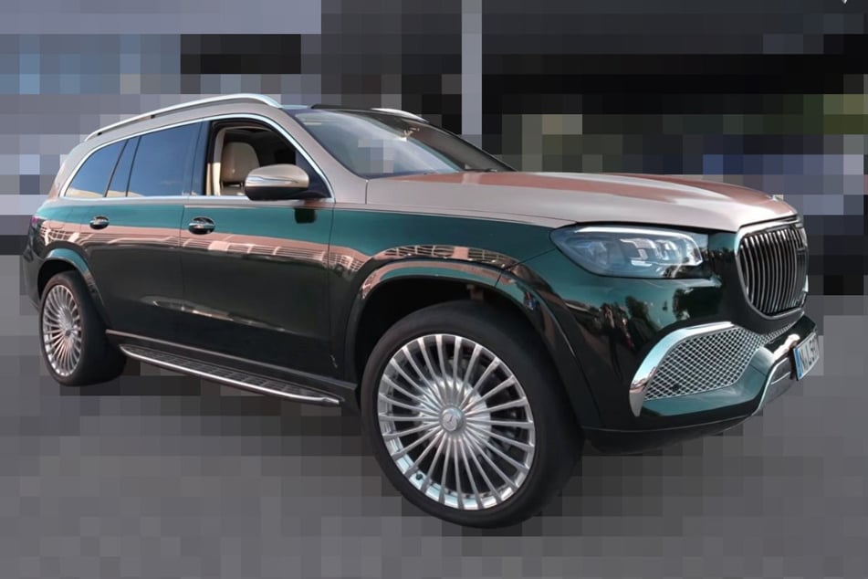 Mit diesem Foto hofft das Polizeipräsidium Mittelfranken auf wichtige Hinweise, die zu dem Mercedes-Maybach und den Tätern führen.