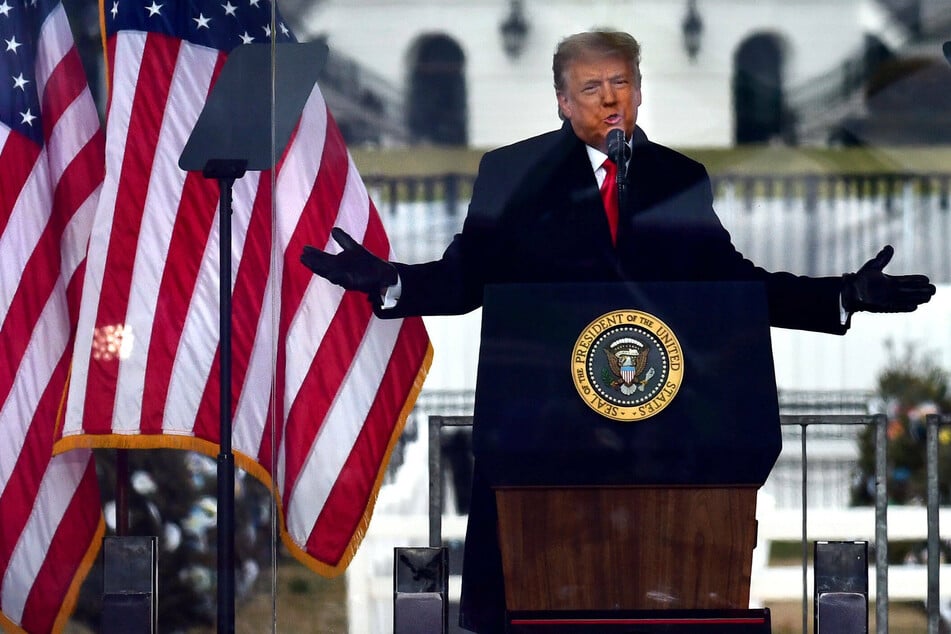 Donald Trump spoke to his supporters at a rally on Wednesday. His rhetoric incited many to storm the US Capitol later that day.