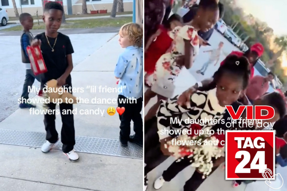 Today's Viral Video of the Day features a little boy's adorable gift to a girl for Valentine's Day.