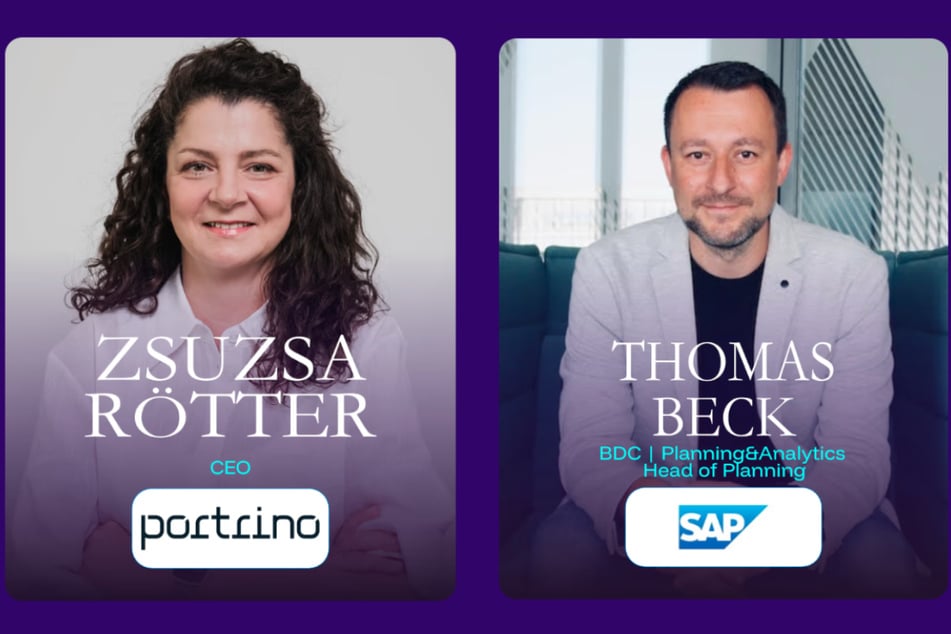 Zsuzsa Rötter (portrino) und Thomas Beck (SAP)
