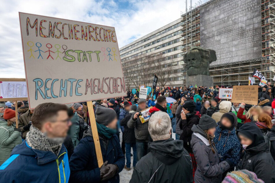 Bereits im Januar wurde in Chemnitz gegen Rechtsextremismus demonstriert.