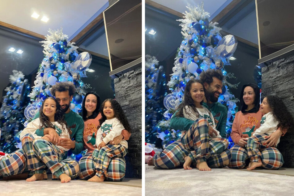 Schon im Dezember 2022 sendete Mohamed Salah (31) mit seiner Familie weihnachtliche Grüße an die Fans - und wurde anschließend dafür kritisiert.