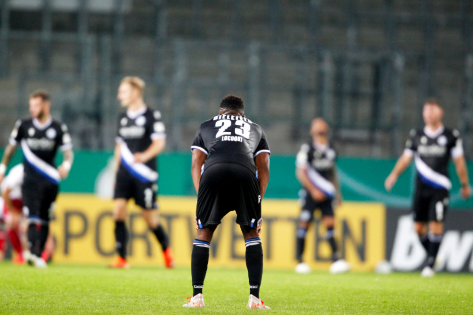 Eine der wenigen Pokalüberraschungen der 1. Runde: Arminia Bielefeld flog beim ambitionierten Regionalligisten Rot-Weiss Essen aus dem Wettbewerb.