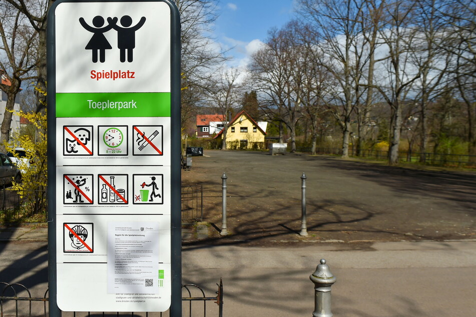 Im Toeplerpark in Dresden wurden nach einem Hornissenangriff Warnhinweise in dem betroffenen Gebiet angebracht. (Archivbild)