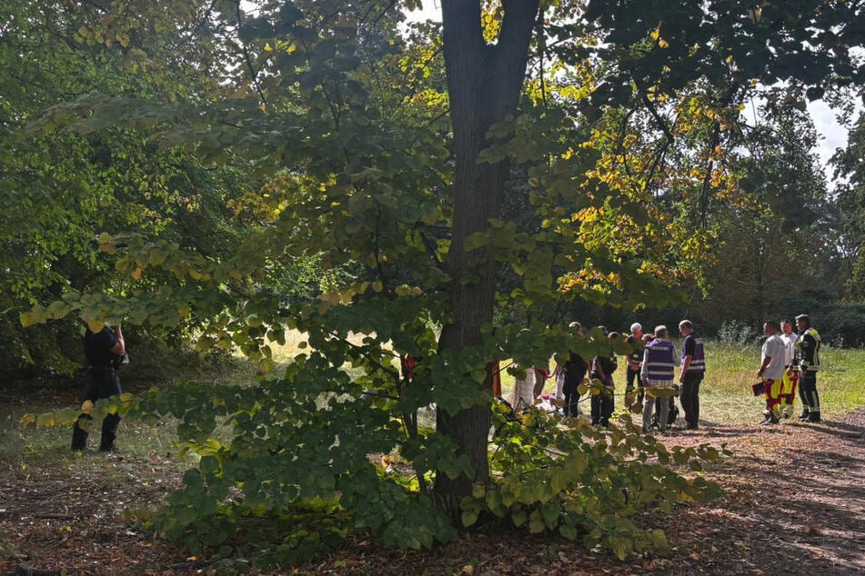 Die Kinder wurden von Seelsorgern in einer nahe gelegenen Grünanlage betreut.