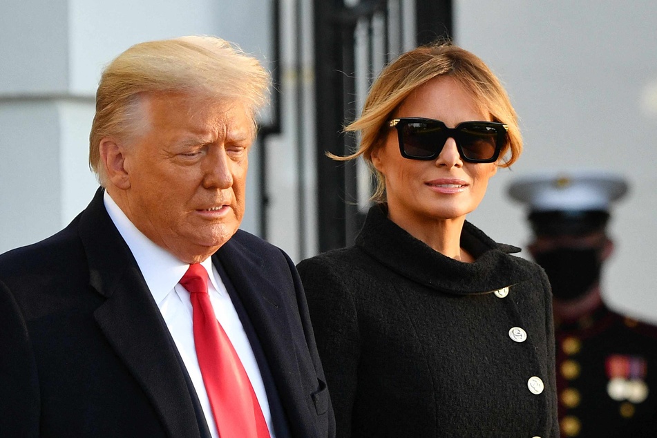 Former president Donald Trump (l.) and former first lady Melania Trump.