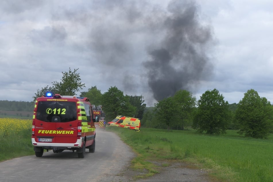 Schon bei der Anfahrt waren die dunklen Rauchwolken nicht zu übersehen.