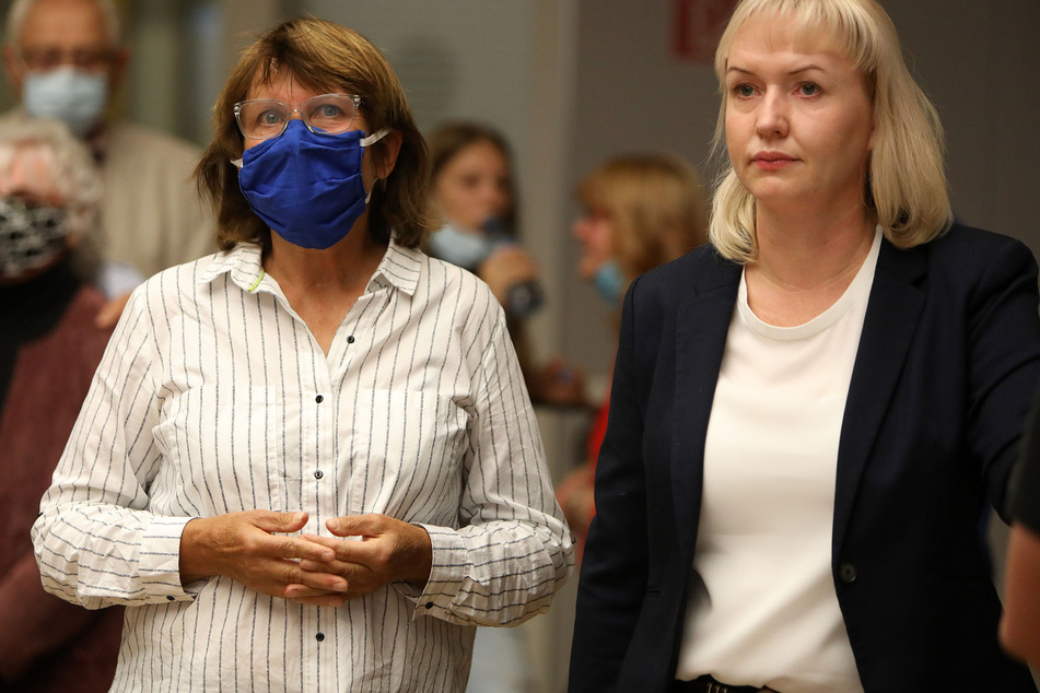 Kathrin Köhler (42, CDU, mit OB Pia Findeiß, 63, SPD) lag nach dem ersten Wahlgang weit vorn.