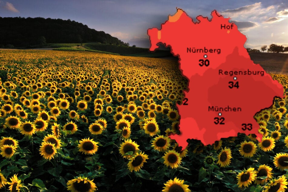 Bayern kann in dieser Woche mit hochsommerlichen Temperaturen rechnen. (Bildmontage)