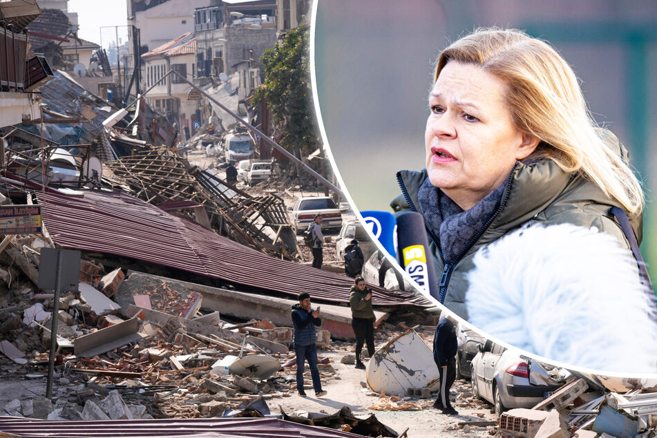 Bundesinnenministerin Nancy Faeser (52, SPD) versprach Hilfe für die Erdbeben-Opfer.