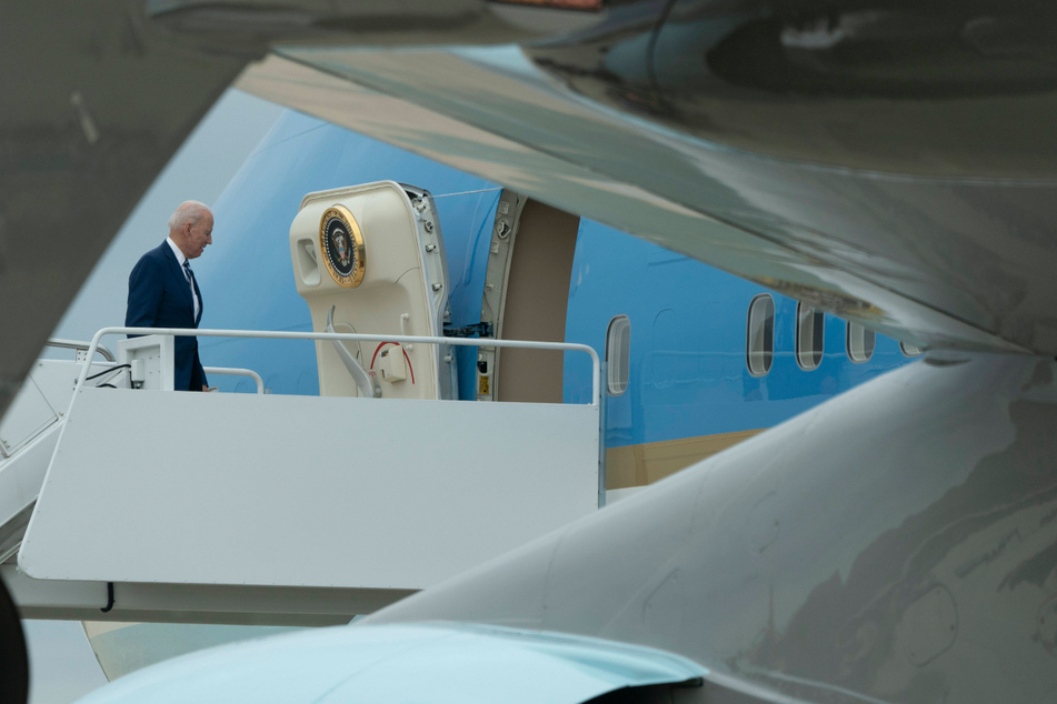 Joe Biden also made remarks at Joint Base Langley-Eustis in Virginia on Friday, where he boarded Air Force One.
