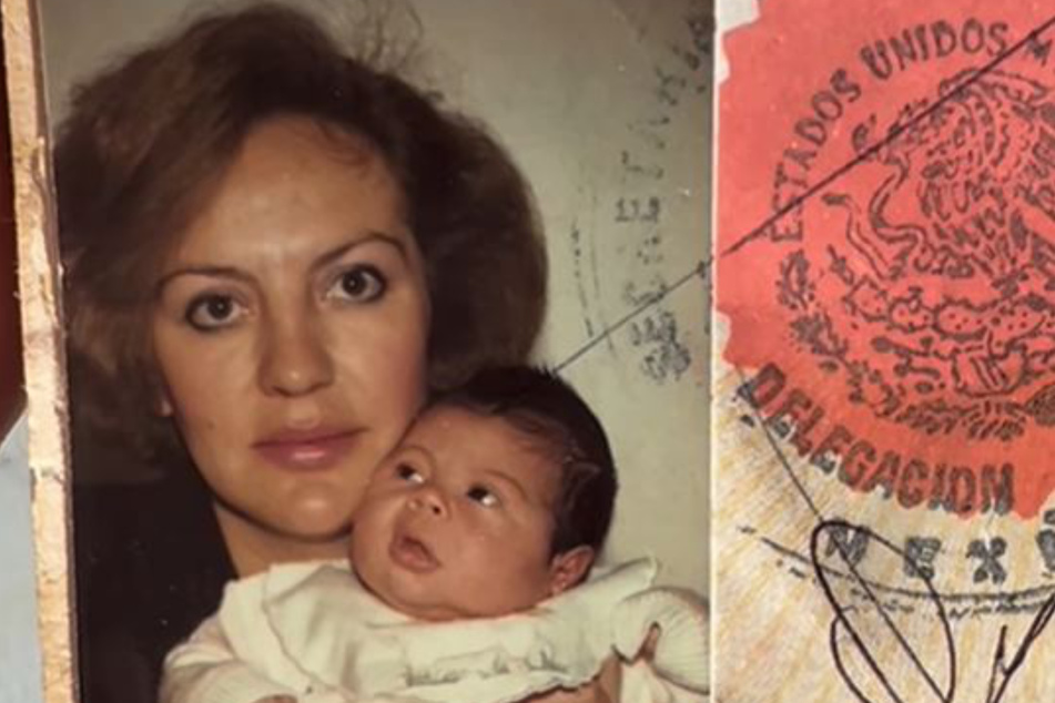 Gabriela Figueroa Castro ist auf dem Foto des Reisepasses ihrer Mutter mit drauf - als Baby.