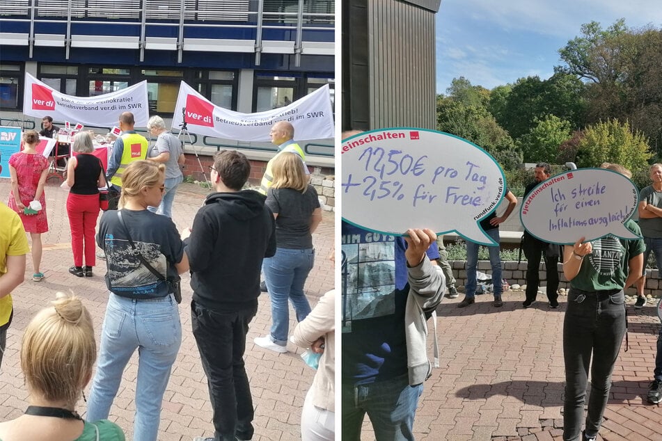 Stuttgart: SWR-Mitarbeiter streiken für mehr Lohn als Inflationsausgleich
