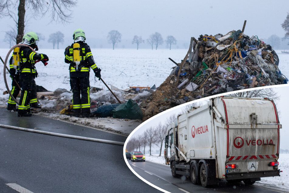 Plötzlich brennt die Müllabfuhr: Fahrer (55) verhindert Schlimmeres