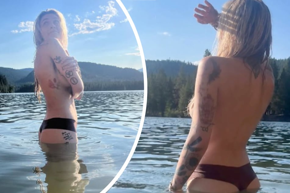 Paris Jackson (27) genießt den Sommer in Kalifornien im kühlen Wasser. Ihr Verlobter Justin Long filmt den heißen Anblick.