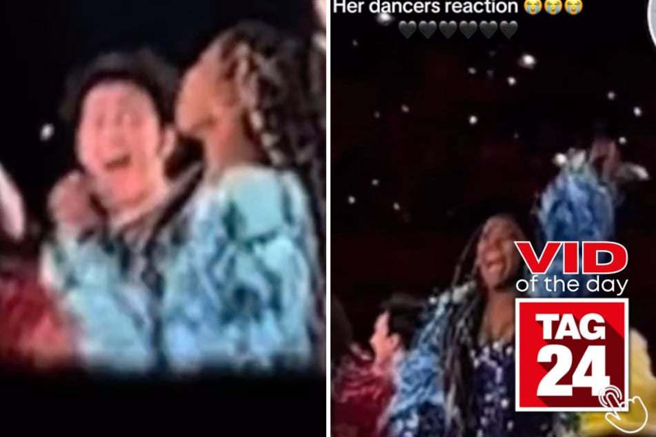 Today's Viral Video of the Day features the moment a Swiftie caught some of Taylor Swift's background dancers reacting to the change in the lyrics to her song Karma on night two of The Eras Tour!