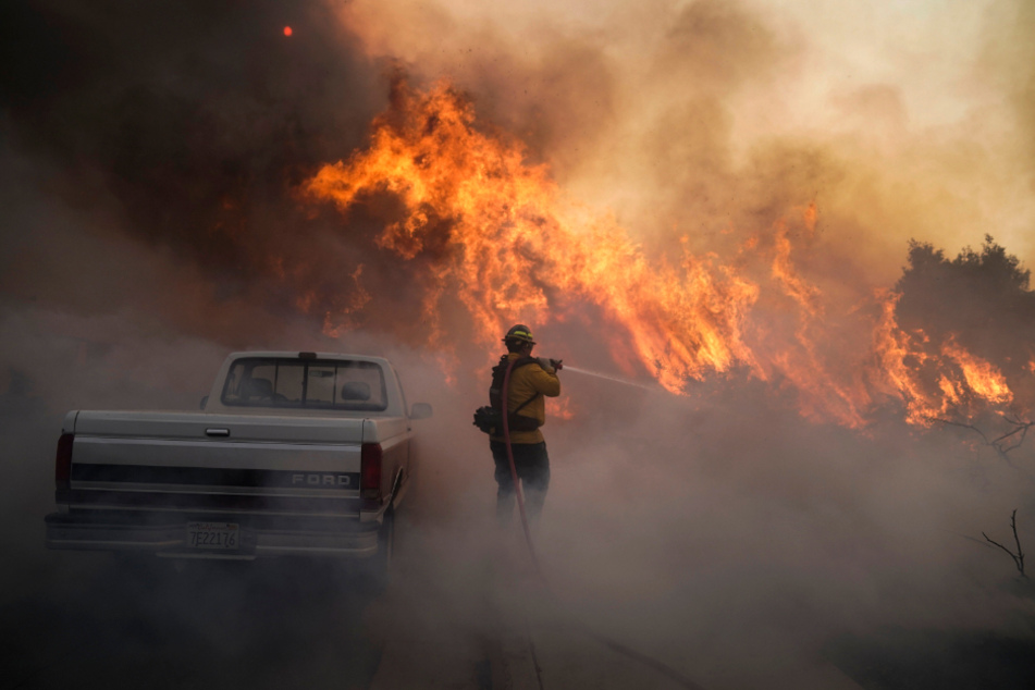 A fighter on duty in Orange County.