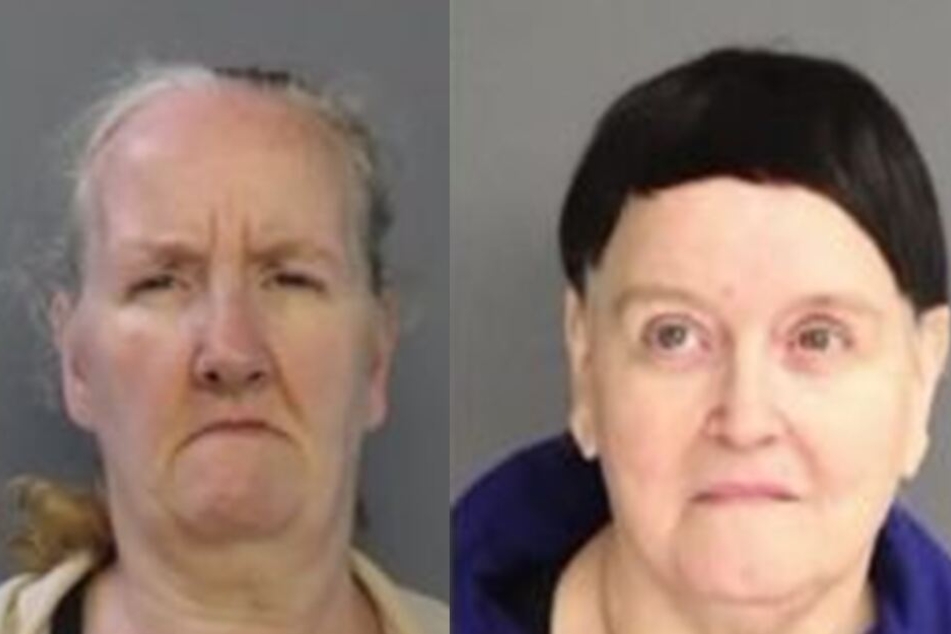 Die ältesten Bewohner des Horror-Hauses waren die Geschwister Mary Buchan (56, li.) und Patricia Gamarra (63, r.).