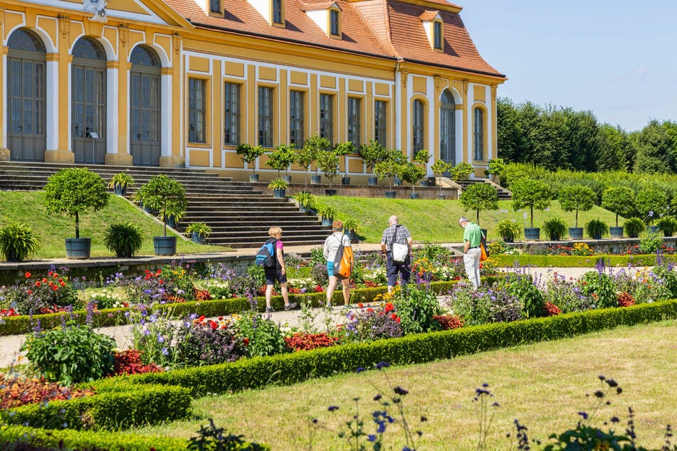 Wissenshungrige kommen bei einer Entdeckertour im Barockgarten Großsedlitz auf ihre Kosten.