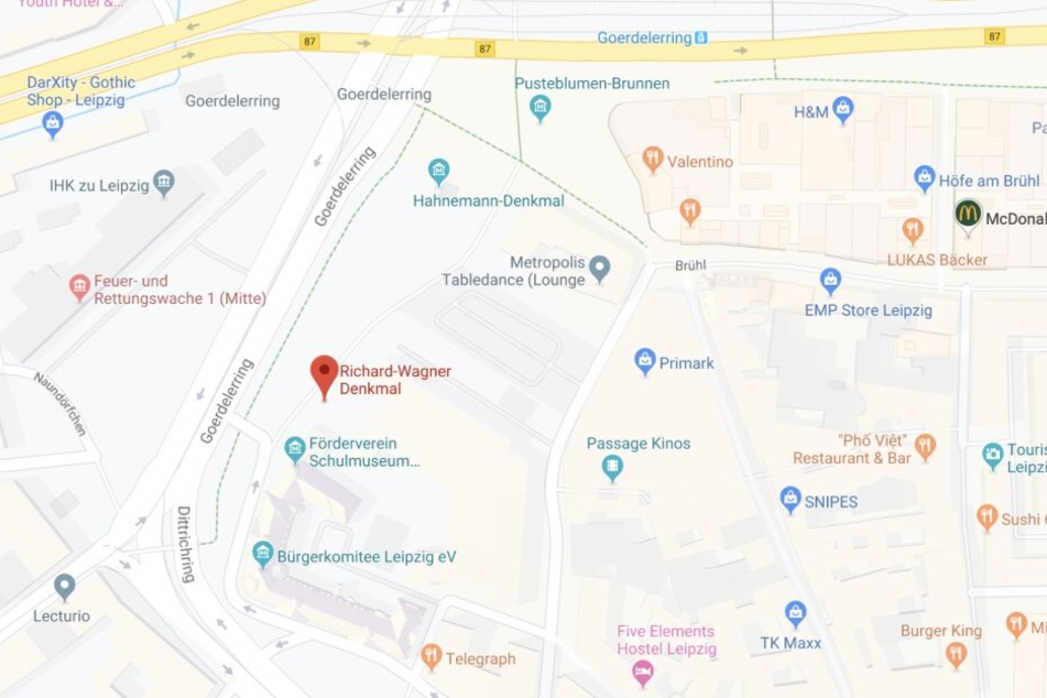 Der zweite Tatort liegt am Goerdelerring.