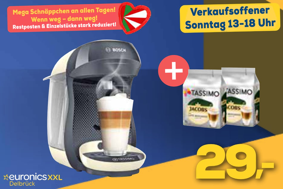 Bosch-Kapselmaschine für 29 Euro.