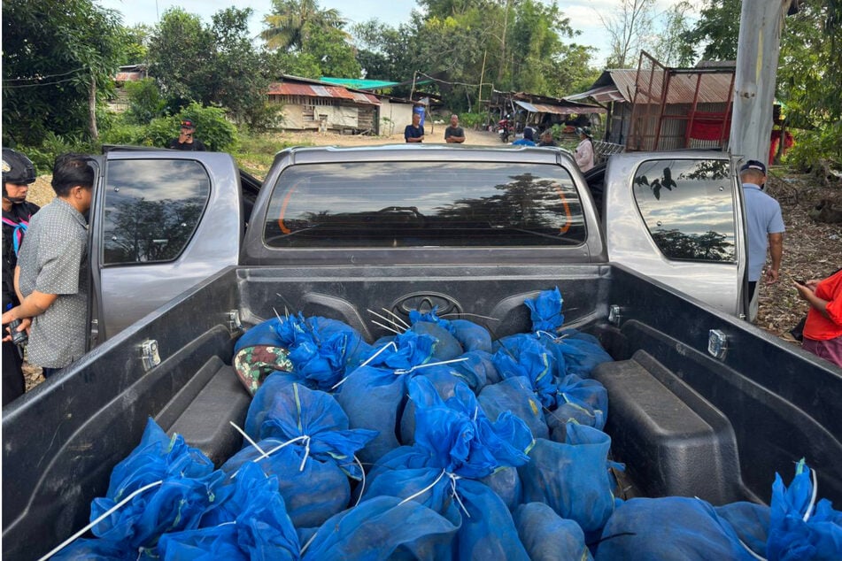 Der Pickup-Truck konnte von der thailändischen Armee gestoppt werden.