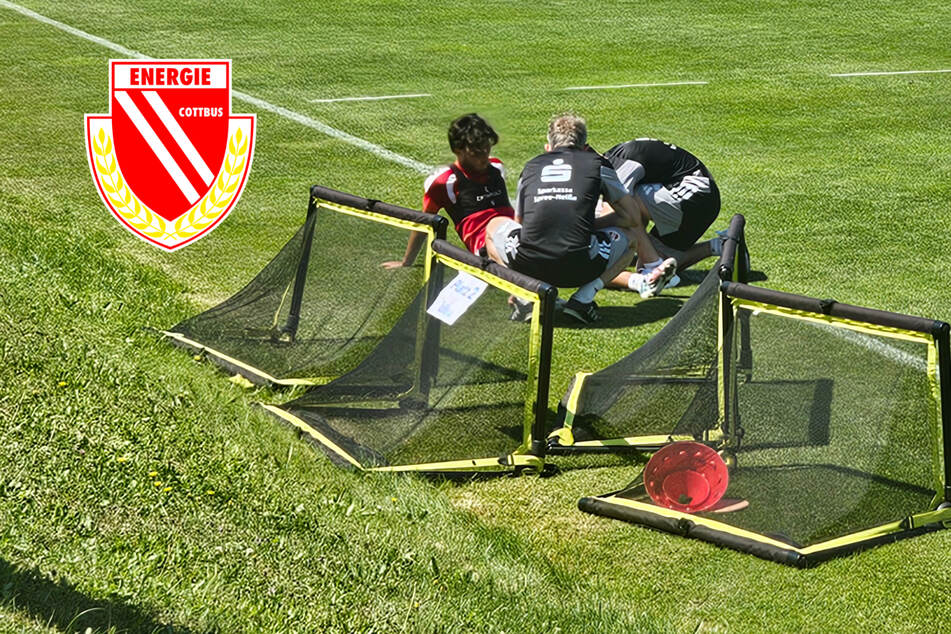 Energie Cottbus im Trainingslager: Sturm-Hoffnung muss Training verletzt abbrechen