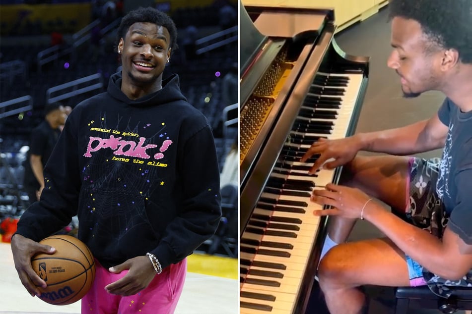 Bronny James plays piano after hospital release in touching video by LeBron