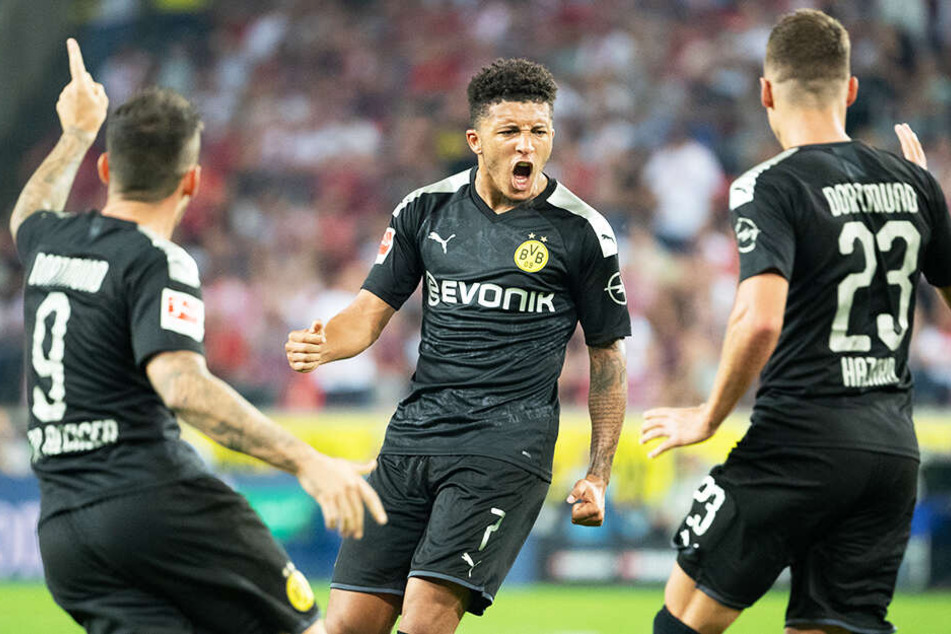 Nicht nur Angreifer Paco Alcacer (l.), auch BVB-Star Jadon Sancho (M.) befindet sich in einer erstaunlichen Frühform.