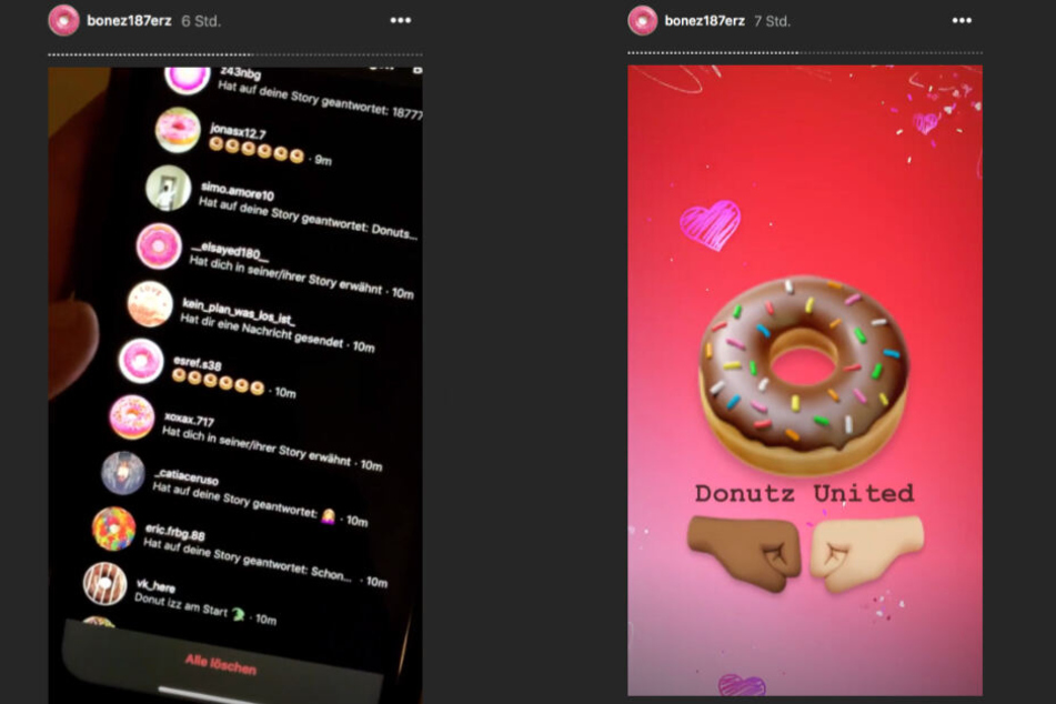 Wie Bonec MC bei Instagram dokumentiert, kamen viele Fans seinem Aufruf nach.