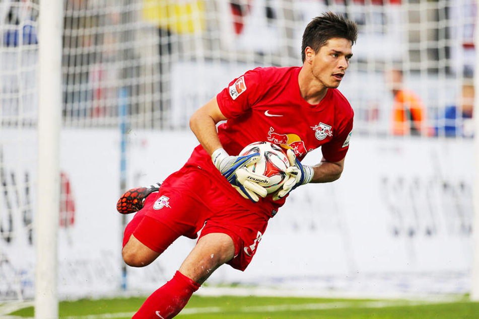 Benjamin Bellot am 29. August 2014 im Zweitliga-Einsatz für RasenBallsport Leipzig in der 2. Bundesliga beim FSV Frankfurt (0:0).