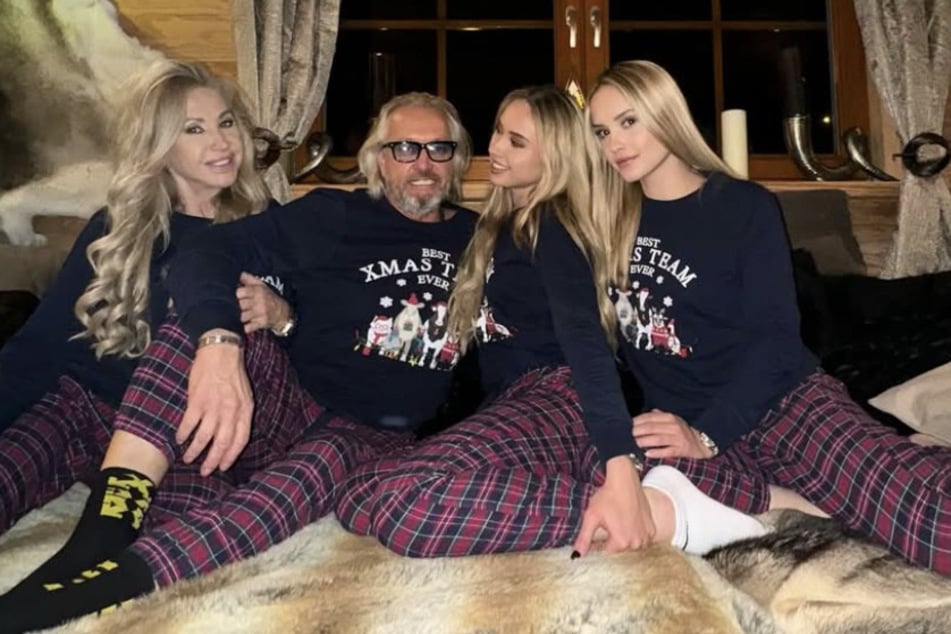 Gemeinsam hat das Paar die Töchter Davina (22, r.) und Shania (21).