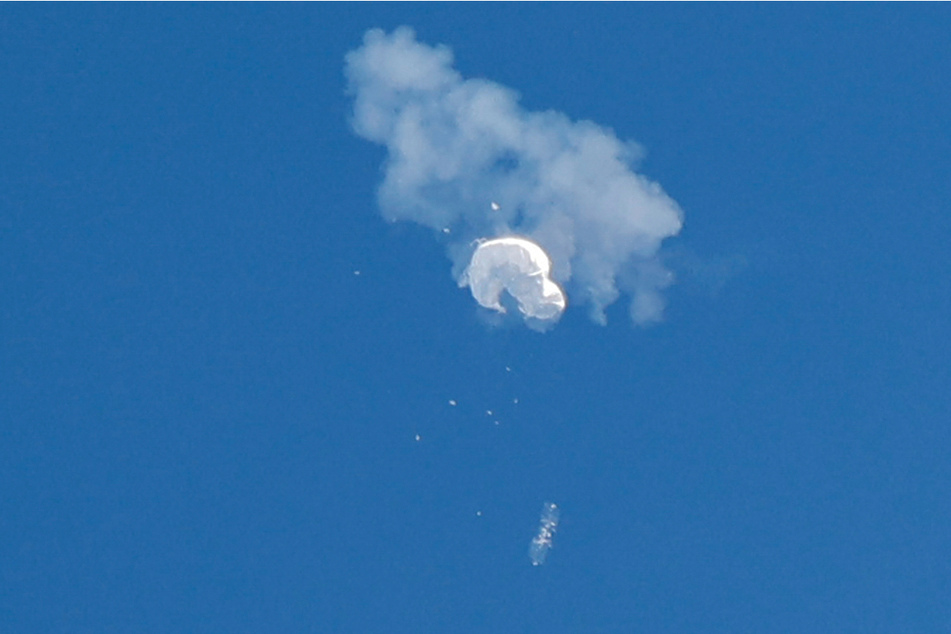 The suspected Chinese spy balloon was shot down off the coast of the Carolinas in US waters.