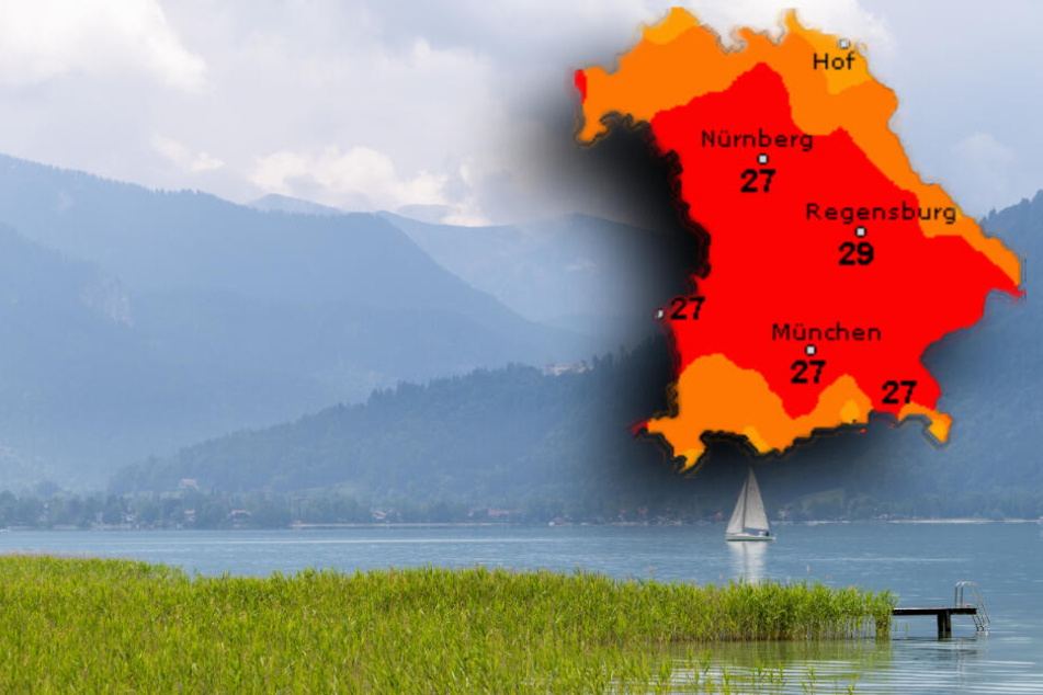 In Bayern kann man sich diese Woche wieder auf sommerliche Temperaturen freuen. (Bildmontage)