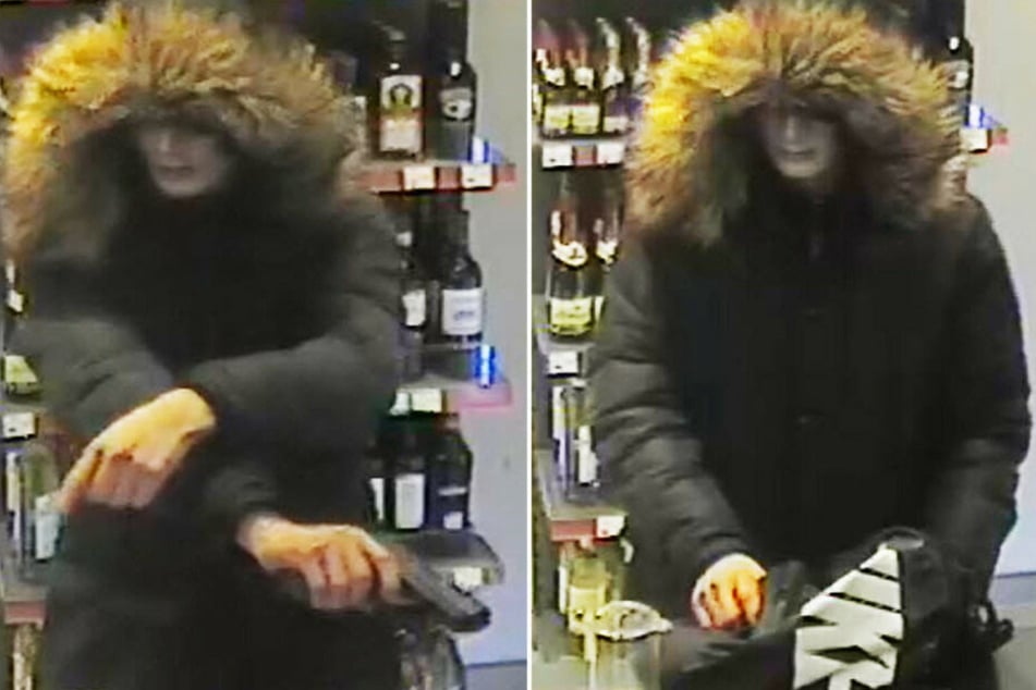 Die Polizei sucht mit diesen Bildern nach dem Verdächtigen.