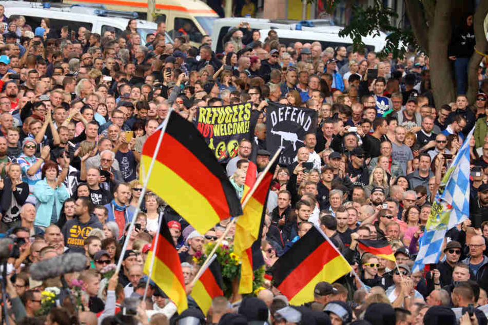 Am Montag kam es bereits zu Protesten in Chemnitz.