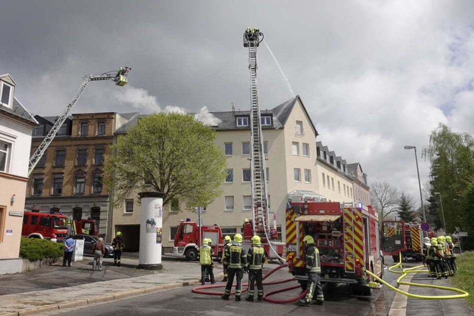Die Feuerwehr musste in die Augustusburger Straße ausrücken.