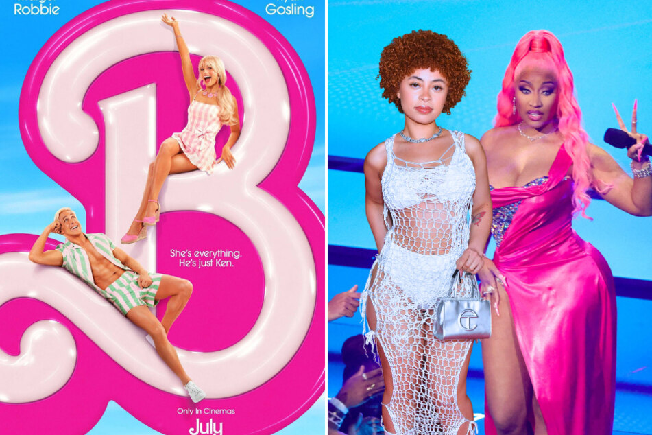 The Barbie movie revealed its official trailer and unveiled a clip from the song Barbie World, featuring Nicki Minaj (r.) and Ice Spice.