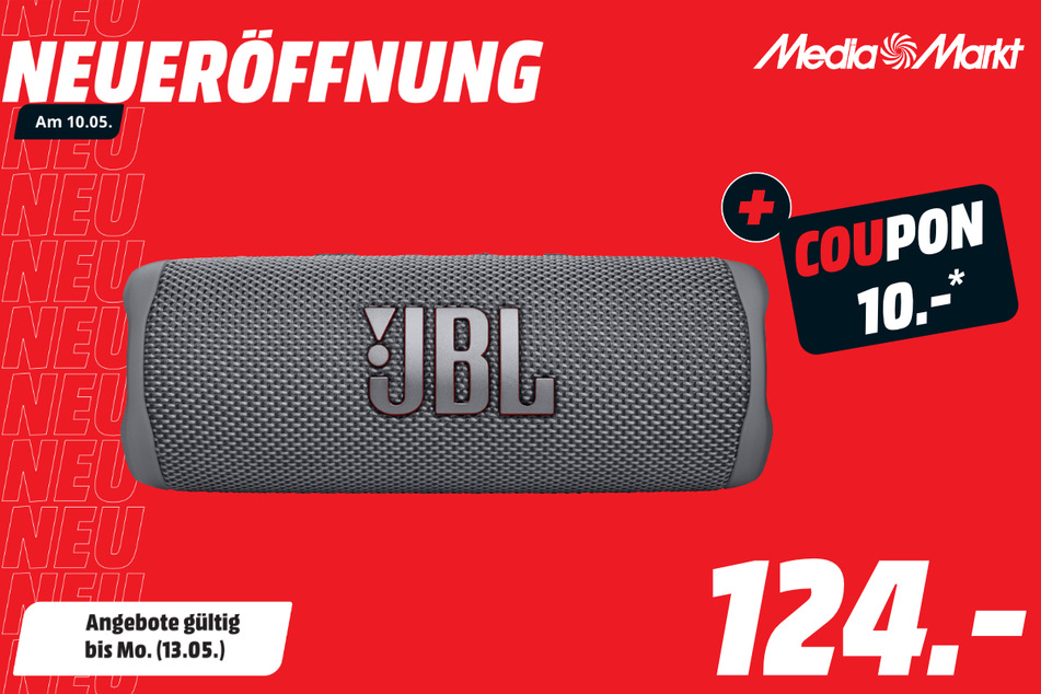 JBL-Bluetoothspeaker für 124 Euro + 10-Euro-Coupon.