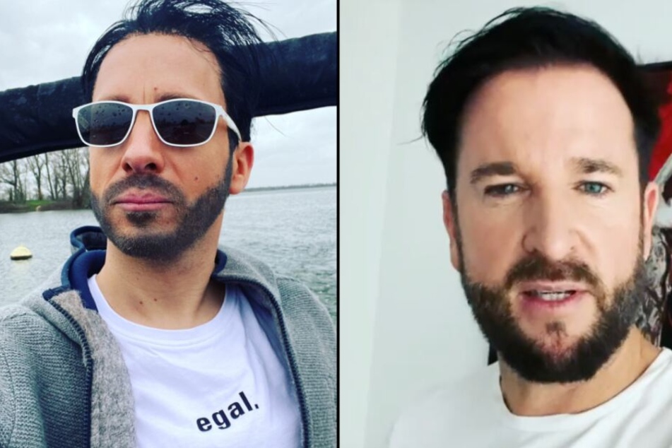 Das Original und seine Parodie: Michael Wendler (r, 47) hat Oliver Pocher (42) einiges zu sagen.