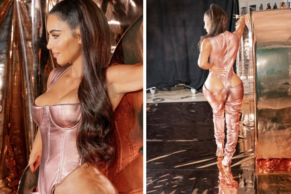 Kim Kardashian (40) beweist, dass ihr jedes Outfit gut steht. In ihrem Lederanzug haut sie die Fans einfach um.