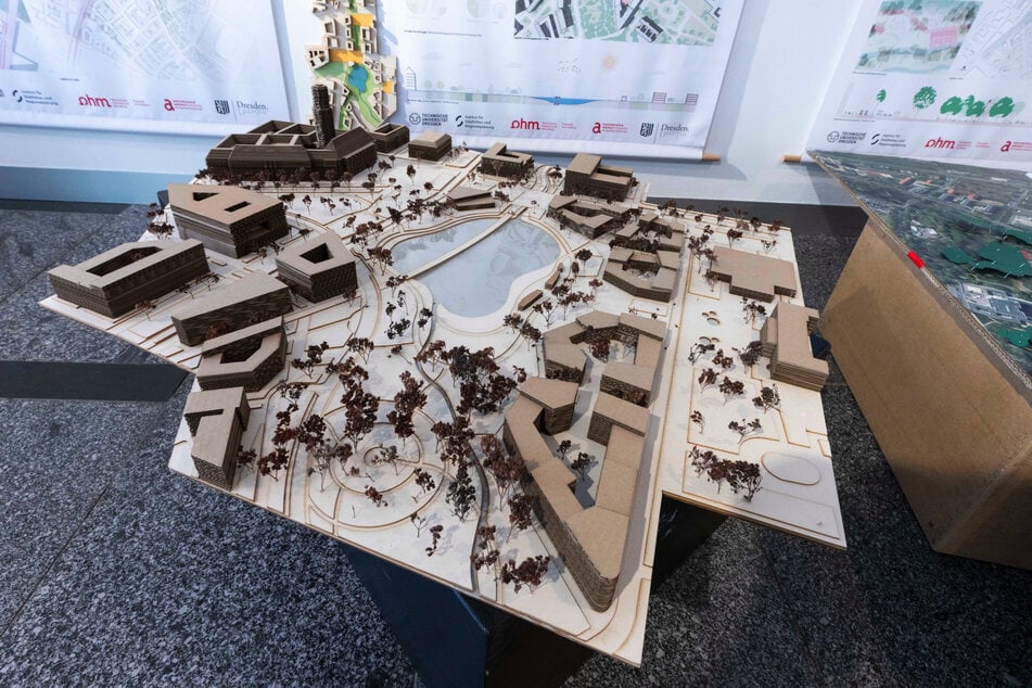Einer der fünf prämierten Entwürfe sieht einen vom Kaitzbach gespeisten "Bürgersee" als Freizeit- und Erholungsort zwischen Pirnaischem Platz und Georgplatz vor.