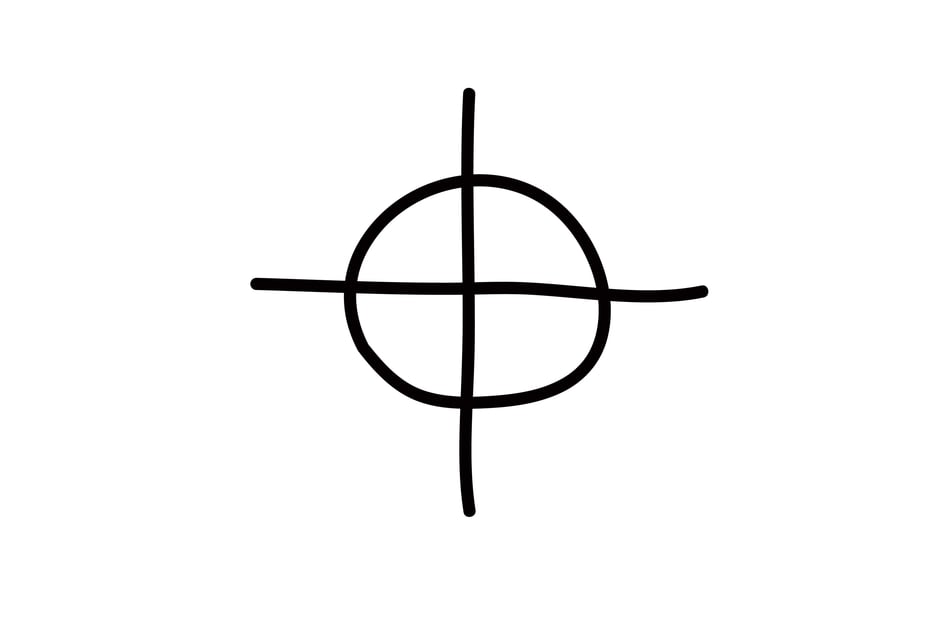 Die Briefe des Zodiac-Killers waren immer mit diesem Symbol versehen.