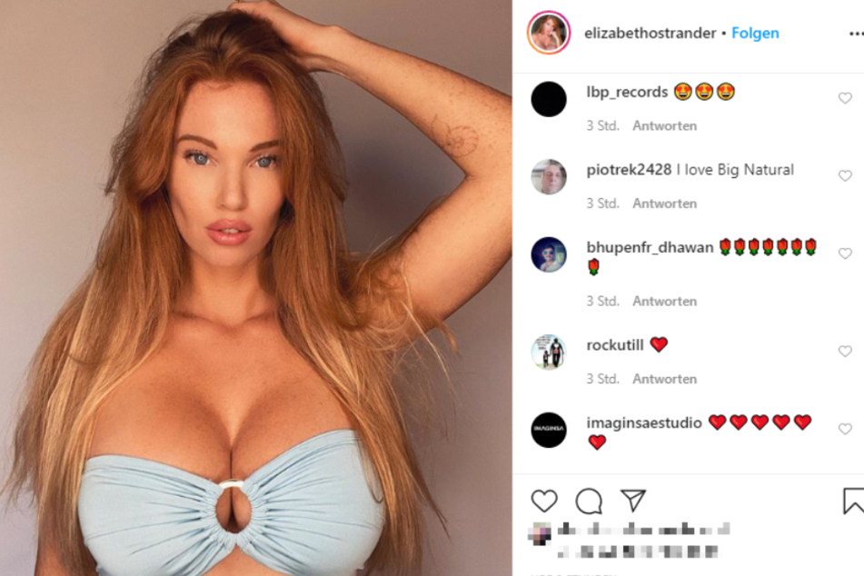Die Follower gingen mit ihren Kommentaren nicht wirklich auf die feministische Botschaft von Elizabeth Ostrander ein.