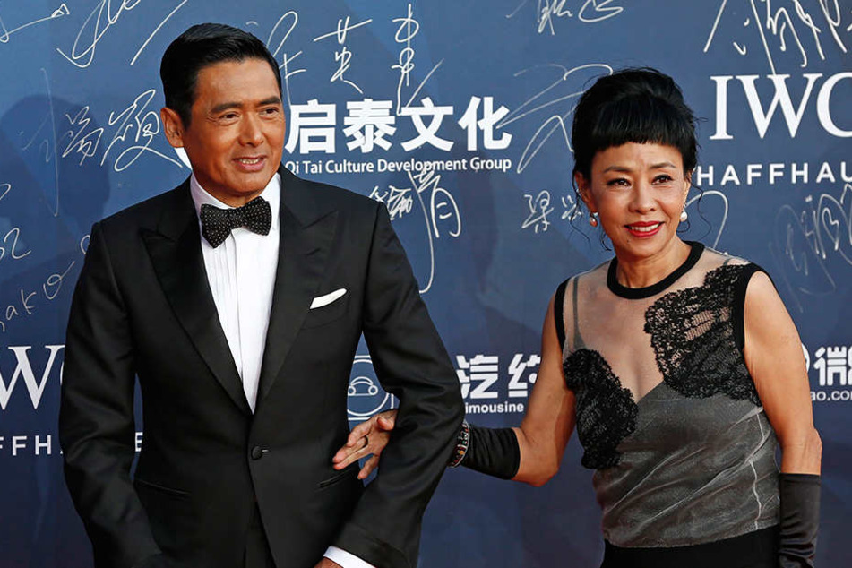 Chow Yun-Fat mit seiner Frau Jasmine Tan.