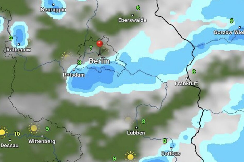 Spätestens Samstag-Nachmittag soll es in Berlin regnen.