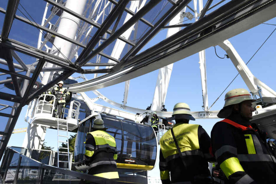 In München musste das Riesenrad am Ostbahnhof evakuiert werden.