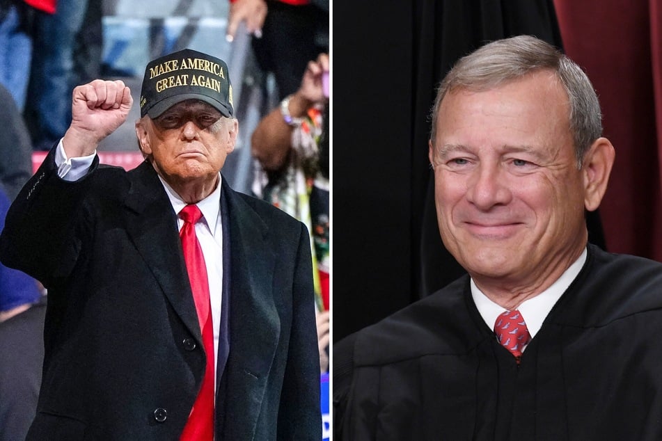 On Wednesday, Supreme Court Justice John Roberts (r.) paused a deadline for President Donald Trump's administration to unfreeze foreign aid funding.